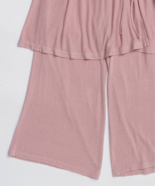 MAISON SPECIAL(メゾンスペシャル)の「Angle Wool Skirt Pants / アングルウールスカートパンツ(その他パンツ・レディース・ブラック/チャコールグレー/ピンク・38/36)」の16枚目の写真