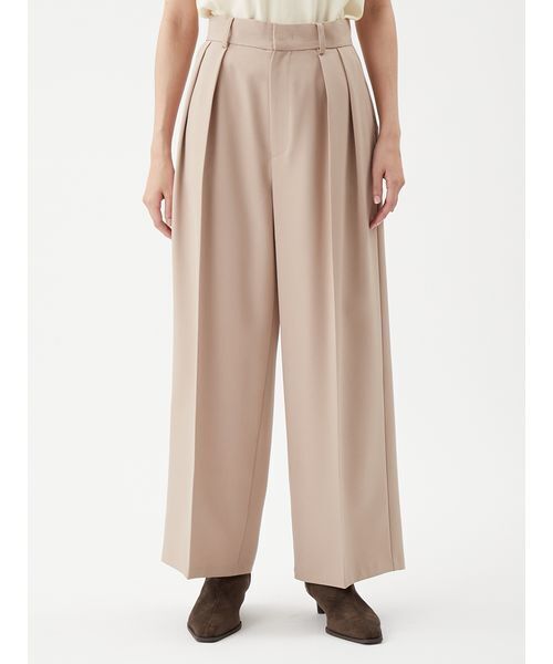 Mila Owen(ミラオーウェン)の「美形ワイドパンツ(その他パンツ・レディース・グレー/ブラック/ベージュ/モカ・0/1/00)」の1枚目の写真