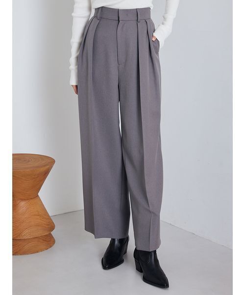 Mila Owen(ミラオーウェン)の「美形ワイドパンツ(その他パンツ・レディース・グレー/ブラック/ベージュ/モカ・0/1/00)」の3枚目の写真