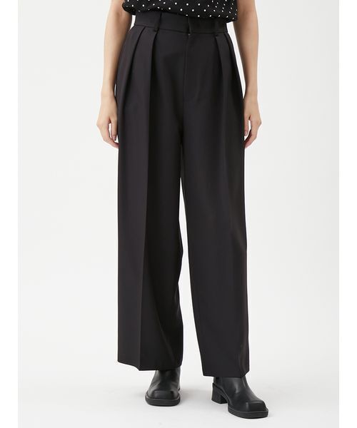 Mila Owen(ミラオーウェン)の「美形ワイドパンツ(その他パンツ・レディース・グレー/ブラック/ベージュ/モカ・0/1/00)」の2枚目の写真