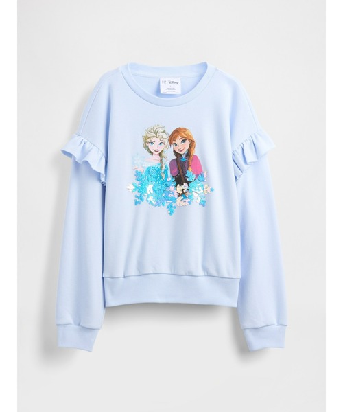 GAP（ギャップ）の「フリッピースパンコール グラフィック スウェットシャツ (キッズ)（スウェット・キッズ・アイボリー/ブルー・110cm/120cm/130cm/140cm）」の2枚目の写真