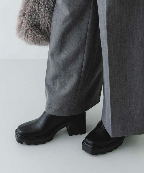 RODE SKO（ロデスコ）の「『WEB限定』　厚底スクエアブーツ（ブーツ・レディース・ブラック/ダークブラウン・37/38/36）」の11枚目の写真