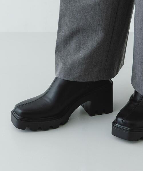 RODE SKO（ロデスコ）の「『WEB限定』　厚底スクエアブーツ（ブーツ・レディース・ブラック/ダークブラウン・37/38/36）」の12枚目の写真