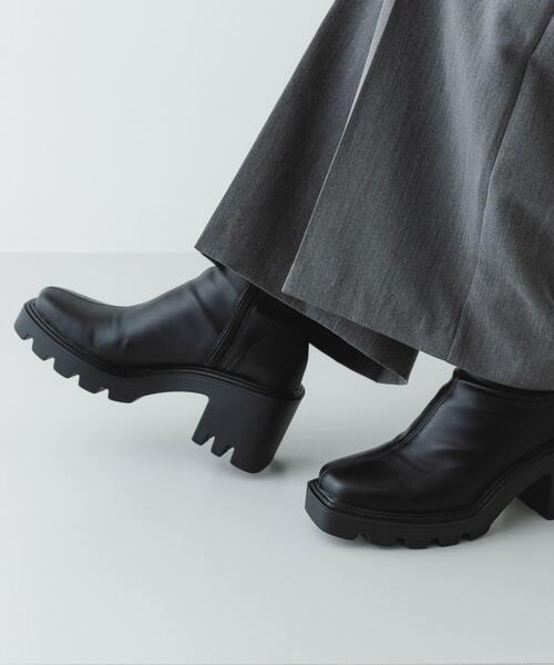 RODE SKO（ロデスコ）の「『WEB限定』　厚底スクエアブーツ（ブーツ・レディース・ブラック/ダークブラウン・37/38/36）」の14枚目の写真