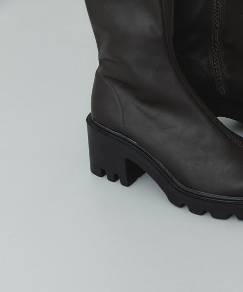 RODE SKO（ロデスコ）の「『WEB限定』　厚底スクエアブーツ（ブーツ・レディース・ブラック/ダークブラウン・37/38/36）」の8枚目の写真