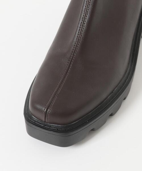 RODE SKO（ロデスコ）の「『WEB限定』　厚底スクエアブーツ（ブーツ・レディース・ブラック/ダークブラウン・37/38/36）」の10枚目の写真
