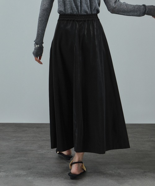 セール】パールレザーライクフレアスカート（スカート）｜SALON adam