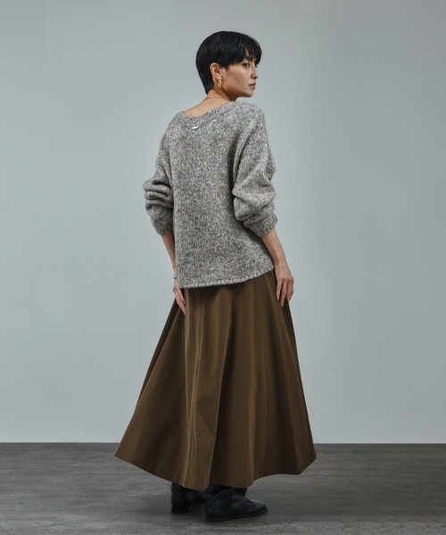 SALON adam et rope'（サロン アダム エ ロペ）の「パールレザーライクフレアスカート（スカート・レディース・ブラック/ブラウン系その他2・FREE）」の16枚目の写真