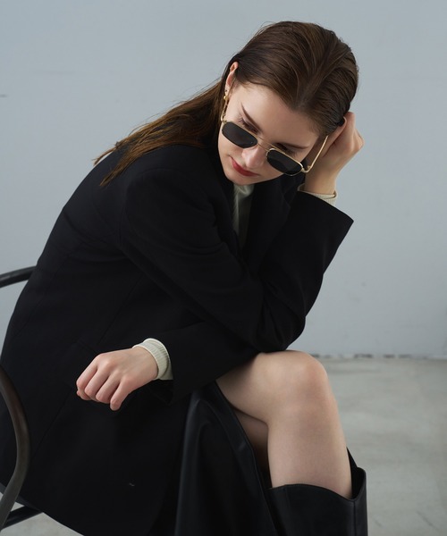 NUEF （ヌエフ）の「スクエア型｜クリアレンズ｜トレンド｜紫外線対策｜UVカット｜眼鏡｜NUEF｜ダブルブリッジクラシック（メガネ・レディース・シルバー/ゴールド/ゴールド系その他・FREE）」の22枚目の写真