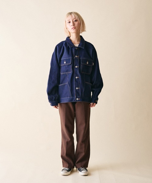rehacer（レアセル）の「rehacer : Reverie Denim Jacket / レヴァリエ リジット デニムジャケット（デニムジャケット・レディース・インディゴブルー・SMALL）」の6枚目の写真