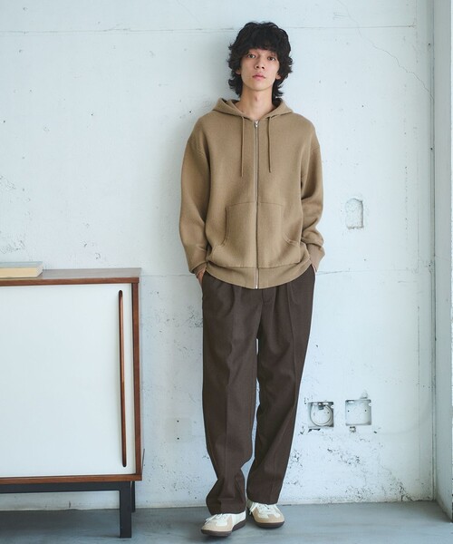 green label relaxing（グリーンレーベルリラクシング）の「WONDER CLOTH オルマイ ワイド イージーパンツ W3 -ストレッチ-（その他パンツ・メンズ・グレー/ダークブラウン/ダークグレー・S/M/L/XL）」の5枚目の写真