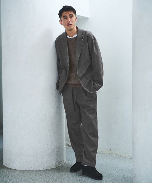 green label relaxing（グリーンレーベルリラクシング）の「WONDER CLOTH オルマイ ワイド イージーパンツ W3 -ストレッチ-（その他パンツ・メンズ・グレー/ダークブラウン/ダークグレー・S/M/L/XL）」の6枚目の写真