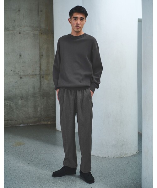 green label relaxing（グリーンレーベルリラクシング）の「WONDER CLOTH オルマイ ワイド イージーパンツ W3 -ストレッチ-（その他パンツ・メンズ・グレー/ダークブラウン/ダークグレー・S/M/L/XL）」の8枚目の写真