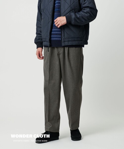 green label relaxing（グリーンレーベルリラクシング）の「WONDER CLOTH オルマイ ワイド イージーパンツ W3 -ストレッチ-（その他パンツ・メンズ・グレー/ダークブラウン/ダークグレー・S/M/L/XL）」の10枚目の写真