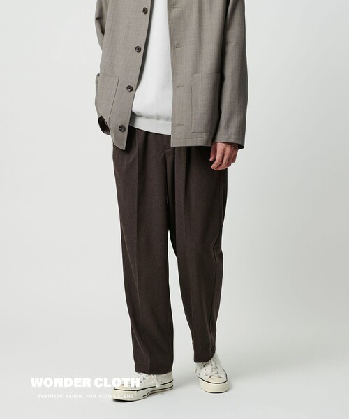 green label relaxing（グリーンレーベルリラクシング）の「WONDER CLOTH オルマイ ワイド イージーパンツ W3 -ストレッチ-（その他パンツ・メンズ・グレー/ダークブラウン/ダークグレー・S/M/L/XL）」の13枚目の写真