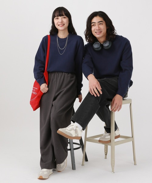 GLOBAL WORK（グローバルワーク）の「メルティクルーネックプルオーバー/523898（ニット/セーター・メンズ・ライトブルー/グレー/チャコールグレー/ホワイト系その他2/ワインレッド/グリーン/ベージュ/ネイビー/ダークグリーン/ライトパープル・LARGE/X-LARGE/SMALL/MEDIUM/XX-LARGE/3XL/X-SMALL）」の8枚目の写真