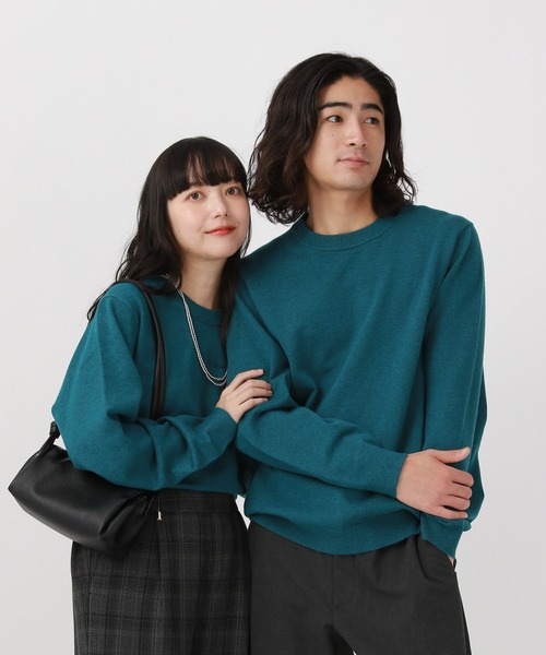 セール】メルティクルーネックプルオーバー/523898（ニット/セーター