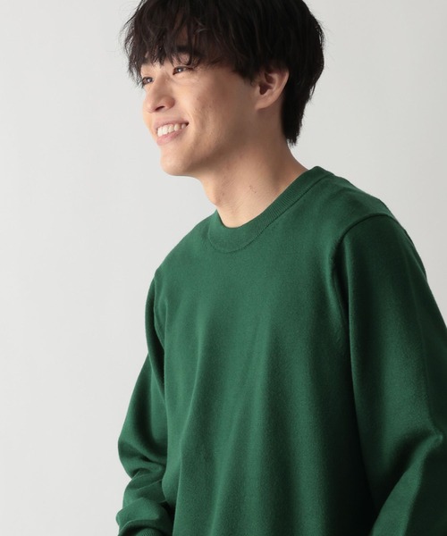 GLOBAL WORK（グローバルワーク）の「メルティクルーネックプルオーバー/523898（ニット/セーター・メンズ・ライトブルー/グレー/チャコールグレー/ホワイト系その他2/ワインレッド/グリーン/ベージュ/ネイビー/ダークグリーン/ライトパープル・LARGE/X-LARGE/SMALL/MEDIUM/XX-LARGE/3XL/X-SMALL）」の6枚目の写真