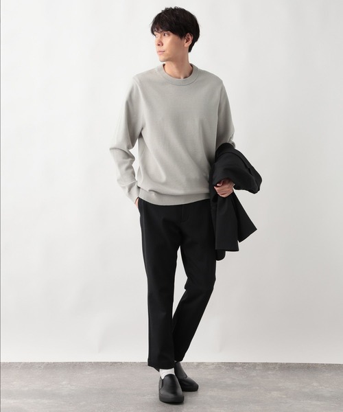 GLOBAL WORK（グローバルワーク）の「メルティクルーネックプルオーバー/523898（ニット/セーター・メンズ・ライトブルー/グレー/チャコールグレー/ホワイト系その他2/ワインレッド/グリーン/ベージュ/ネイビー/ダークグリーン/ライトパープル・LARGE/X-LARGE/SMALL/MEDIUM/XX-LARGE/3XL/X-SMALL）」の12枚目の写真