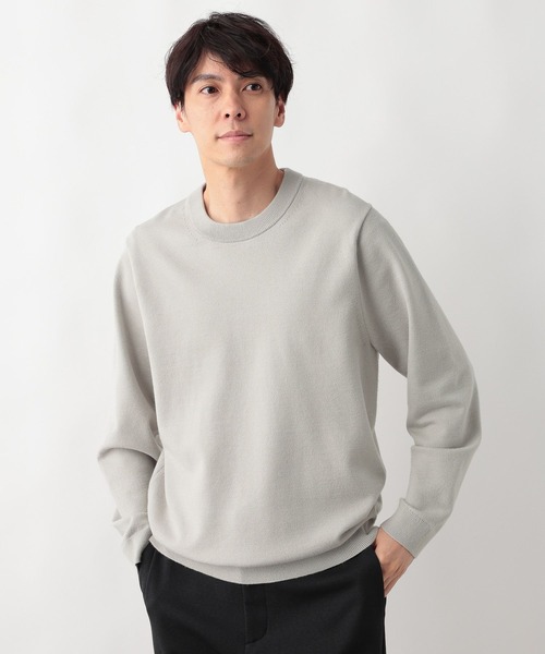 GLOBAL WORK（グローバルワーク）の「メルティクルーネックプルオーバー/523898（ニット/セーター・メンズ・ライトブルー/グレー/チャコールグレー/ホワイト系その他2/ワインレッド/グリーン/ベージュ/ネイビー/ダークグリーン/ライトパープル・LARGE/X-LARGE/SMALL/MEDIUM/XX-LARGE/3XL/X-SMALL）」の13枚目の写真