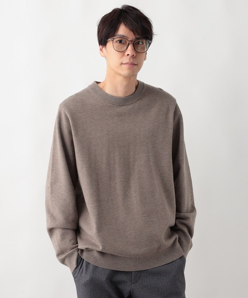 GLOBAL WORK（グローバルワーク）の「メルティクルーネックプルオーバー/523898（ニット/セーター・メンズ・ライトブルー/グレー/チャコールグレー/ホワイト系その他2/ワインレッド/グリーン/ベージュ/ネイビー/ダークグリーン/ライトパープル・LARGE/X-LARGE/SMALL/MEDIUM/XX-LARGE/3XL/X-SMALL）」の16枚目の写真