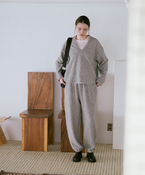 RNA-N(アールエヌエーエヌ)の「R4410 エコウールパイルパンツ(その他パンツ・レディース・杢グレー/ブラウン/オートミール・FREE)」の8枚目の写真