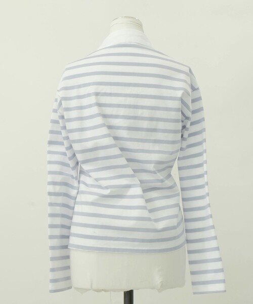 RIV NOBUHIKO（リブノブヒコ）の「【riv nobuhiko/リブノブヒコ】ALMONT-SHIRT/アルモントシャツ（Tシャツ/カットソー・レディース・ホワイト/ブラック・FREE）」の3枚目の写真