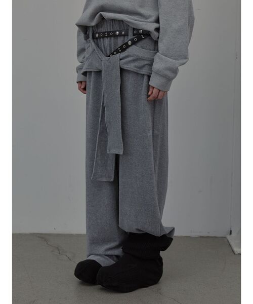 LCDC TM(エルシーディーシーティーエム)の「【Geek Office / ギークオフィス】LCDC TM / TIED DETAIL JERSEY PANTS(スウェットパンツ・レディース・グレー・SMALL)」の3枚目の写真