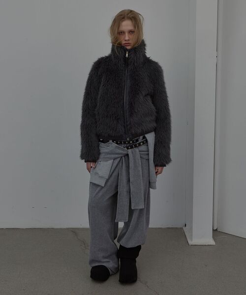 LCDC TM(エルシーディーシーティーエム)の「【Geek Office / ギークオフィス】LCDC TM / TIED DETAIL JERSEY PANTS(スウェットパンツ・レディース・グレー・SMALL)」の5枚目の写真