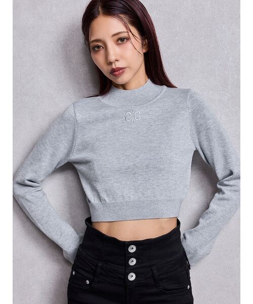 GYDA（ジェイダ）の「Symmetry GYDAラメニットトップス（ニット/セーター・レディース・ブラック/グレー/オフホワイト/ピンク・FREE）」の13枚目の写真