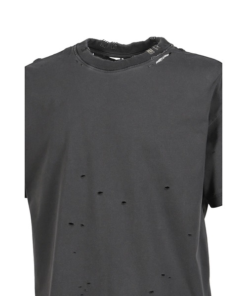 NUBIAN(ヌビアン)の「PIERCED TEE(Tシャツ/カットソー・メンズ・ブラック・MEDIUM/LARGE/SMALL)」の2枚目の写真