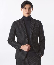 極美品 EPOCA UOMO ツイードテーラードジャケット メランジ 50 L 極美品 EPOCA UOMO ツイードテーラードジャケット メランジ 50 L