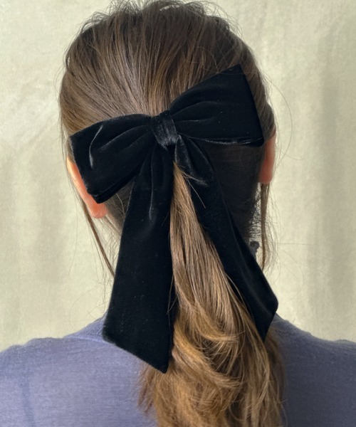 セール】ベロアリボンバレッタ（バレッタ/ヘアクリップ）｜Heartdance