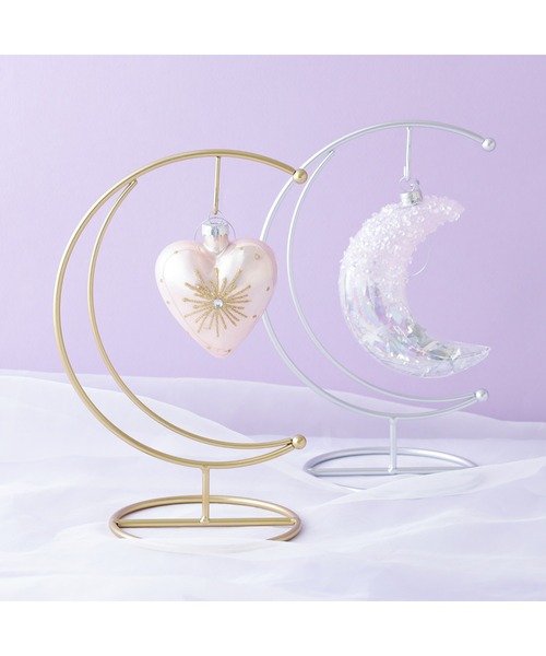 ガラスオーナメント ハート ピンク（インテリア雑貨）｜Francfranc