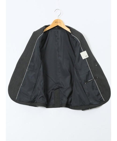 m.f.editorial（エムエフエディトリアル）の「【ストレッチ ウォッシャブル】m.f.エディトリアルレディース リラクシング カラーレスジャケット＋セミワイドパンツ シャーク紺（スーツセット・レディース・ネイビー・S/MEDIUM/LARGE/X-LARGE）」の14枚目の写真