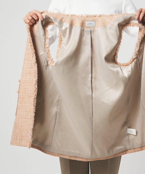 size SHORTあり］ライト ツイードライク ジレ（ベスト）｜green label