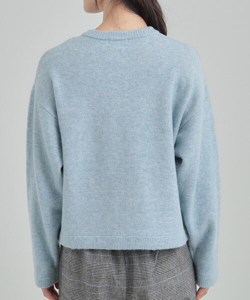 DRESKIP（ドレスキップ）の「【洗濯機可】きちんと感が魅力 ジャケットライクカーディガン（カーディガン/ボレロ・レディース・ライトグレー/ネイビー/サックスブルー・01/02/03/04）」の11枚目の写真