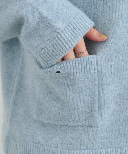 DRESKIP（ドレスキップ）の「【洗濯機可】きちんと感が魅力 ジャケットライクカーディガン（カーディガン/ボレロ・レディース・ライトグレー/ネイビー/サックスブルー・01/02/03/04）」の20枚目の写真