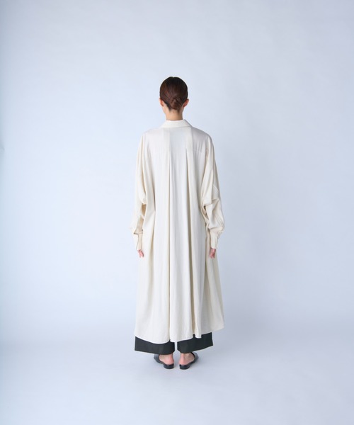 c/est（シーエ）の「【 c/est / シーエ 】 FRANNY -SHIRTS ONE PIECE-  / シャツワンピース　2536008 API（ワンピース・レディース・オフホワイト/ネイビー・FREE）」の5枚目の写真