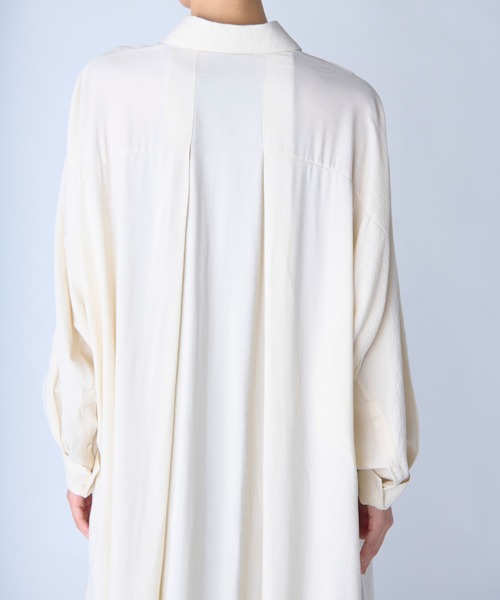 c/est（シーエ）の「【 c/est / シーエ 】 FRANNY -SHIRTS ONE PIECE-  / シャツワンピース　2536008 API（ワンピース・レディース・オフホワイト/ネイビー・FREE）」の8枚目の写真
