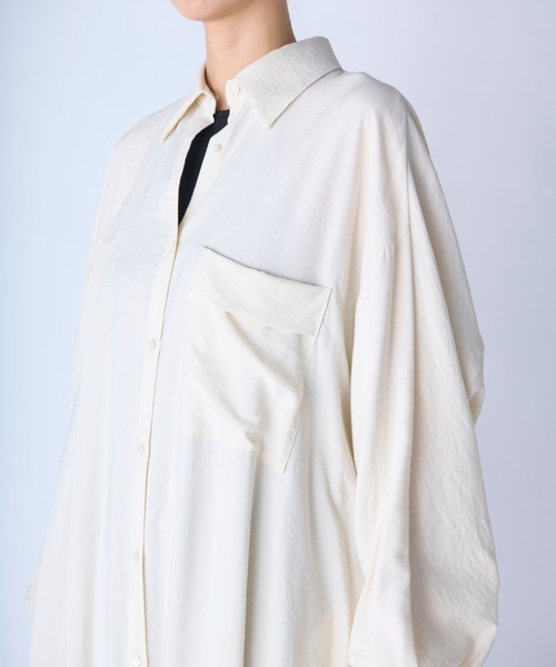 c/est（シーエ）の「【 c/est / シーエ 】 FRANNY -SHIRTS ONE PIECE-  / シャツワンピース　2536008 API（ワンピース・レディース・オフホワイト/ネイビー・FREE）」の10枚目の写真