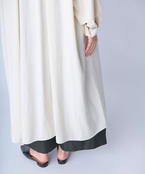 c/est（シーエ）の「【 c/est / シーエ 】 FRANNY -SHIRTS ONE PIECE-  / シャツワンピース　2536008 API（ワンピース・レディース・オフホワイト/ネイビー・FREE）」の7枚目の写真