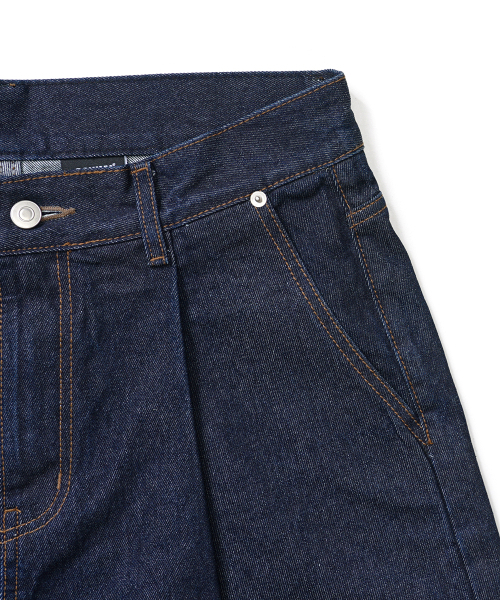 GAKKAI UNIONS(ガッカイユニオンズ)の「ワンタックバミューダデニムパンツインディゴ(その他パンツ・レディース・その他・SMALL/LARGE)」の5枚目の写真