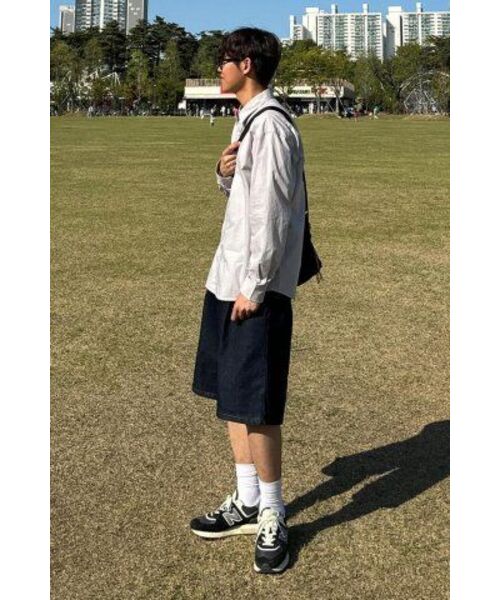 GAKKAI UNIONS(ガッカイユニオンズ)の「ワンタックバミューダデニムパンツインディゴ(その他パンツ・レディース・その他・SMALL/LARGE)」の8枚目の写真