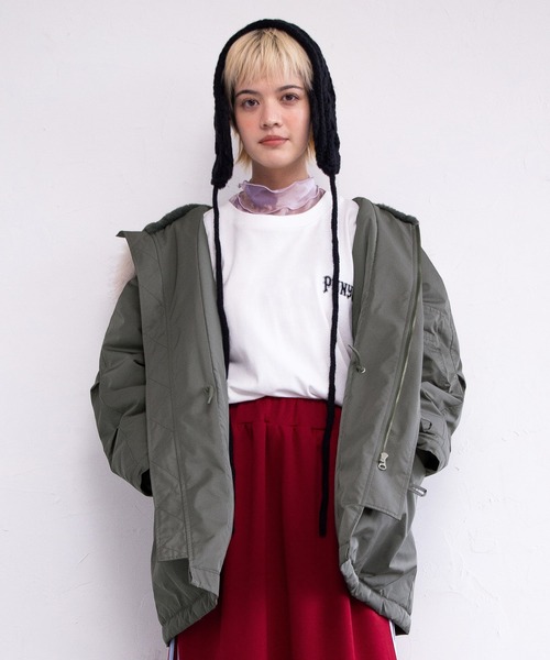 PUNYUS（プニュズ）の「【予約】N-3B（ミリタリージャケット・レディース・カーキ/ネイビー/ピンク・1/2/3/4/5）」の6枚目の写真