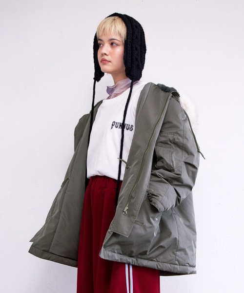 PUNYUS（プニュズ）の「【予約】N-3B（ミリタリージャケット・レディース・カーキ/ネイビー/ピンク・1/2/3/4/5）」の5枚目の写真