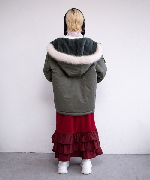 PUNYUS（プニュズ）の「【予約】N-3B（ミリタリージャケット・レディース・カーキ/ネイビー/ピンク・1/2/3/4/5）」の11枚目の写真