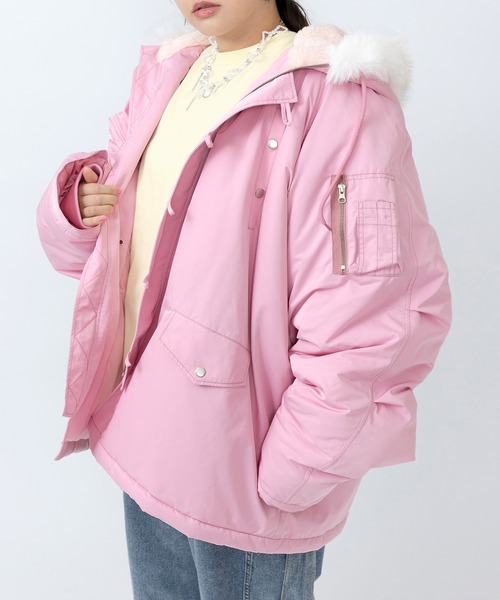 PUNYUS（プニュズ）の「【予約】N-3B（ミリタリージャケット・レディース・カーキ/ネイビー/ピンク・1/2/3/4/5）」の16枚目の写真