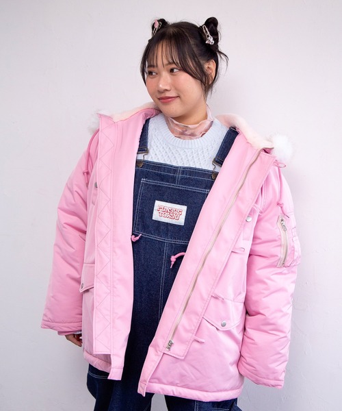 PUNYUS（プニュズ）の「【予約】N-3B（ミリタリージャケット・レディース・カーキ/ネイビー/ピンク・1/2/3/4/5）」の18枚目の写真