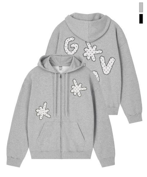 GRAVER（グレーバー）の「[ユニセックス]DOTS GRAV フードパーカー_2カラー（パーカー・レディース・ブラック/グレー・MEDIUM/LARGE）」の18枚目の写真